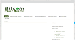 Desktop Screenshot of bitcoinpokerrooms.org